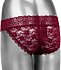 Вибратор для клитора с бордовыми трусиками и пультом Lace Panty Set L/XL фото 6