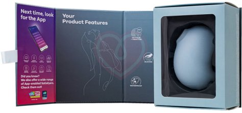 Вакуумый вибростимулятор клитора Satisfyer Cutie Ghost голубой фото 4