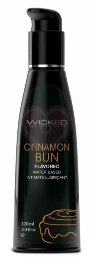 Оральный лубрикант Wicked Aqua Cinnamon Bun со вкусом булочки с корицей 120 мл фото 1
