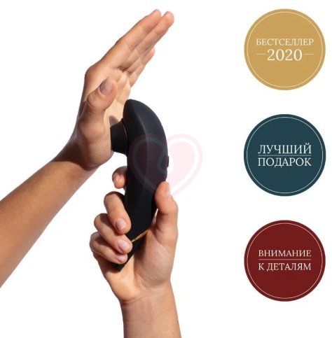 Бесконтактный клиторальный стимулятор Womanizer Premium 2 чёрный фото 4