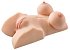 Мастурбатор-торс вагина и анус PDX Plus Perfect DD's Masturbator телесный фото 2