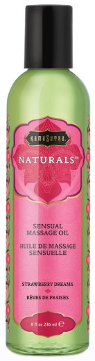 Массажное масло KamaSutra Naturals Strawberry Dreams Клубника 236 мл фото 1