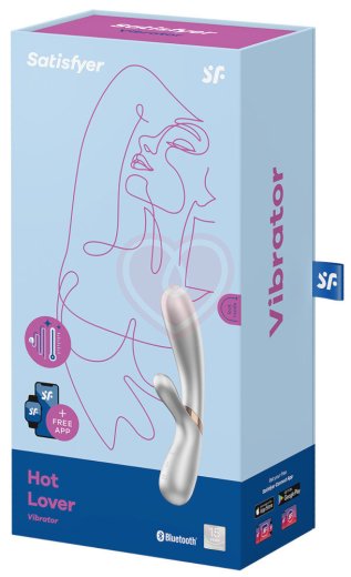 Вибратор с клиторальным стимулятором, подогревом и приложением Satisfyer Hot Lover жемчужный фото 5