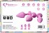 Набор из 3 анальных пробок Bibi Butt Plug Set розовый фото 4