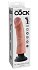 Гнущийся вибратор реалистик на присоске King Cock Vibrating 20 см телесный фото 2