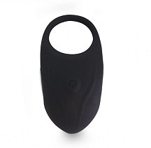Эрекционное кольцо с вибрацией Thor Cockring Black черное