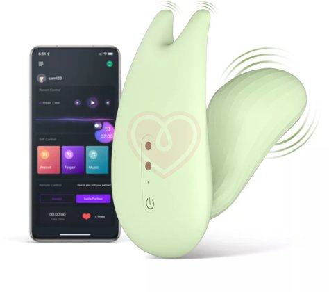 Вибратор Magic Motion Umi с управлением от приложения зеленый фото 4