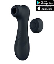 Вакуумный стимулятор с вибрацией и приложением Satisfyer Pro 2 Generation 3 графитовый