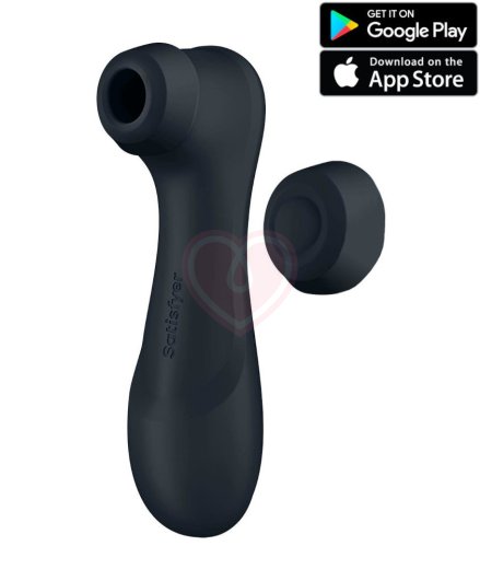 Вакуумный стимулятор с вибрацией и приложением Satisfyer Pro 2 Generation 3 графитовый фото 1