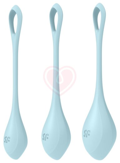 Набор из 3 вагинальных шариков Satisfyer Yoni Power 2 голубой фото 2