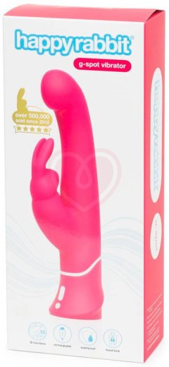 Вибратор с клиторальным стимулятором Happy Rabbit G-Spot розовый фото 4