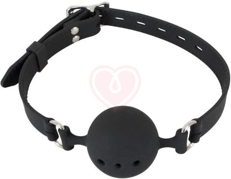Кляп с шариком Bad Kitty Small 3,5 см чёрный фото 1