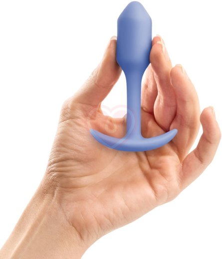 Утяжелённая анальная пробка для ношения b-Vibe Snug Plug 1 мини сиреневая фото 2