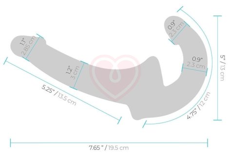 Безремневой страпон Lux Fetish Strapless Strap-on фото 6