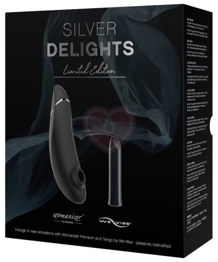 Набор Silver Delights Womanizer Premium и вибропуля We-Vibe Tango фото 2