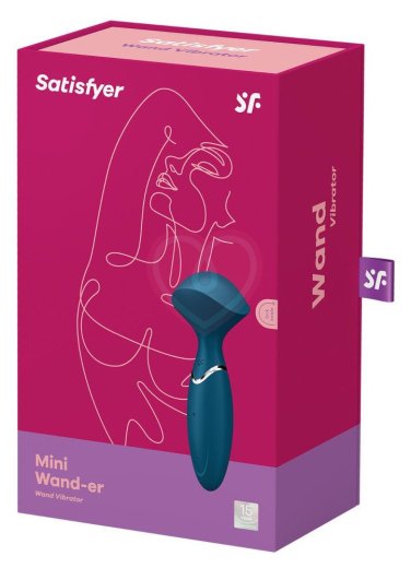 Мини-вибромассажер Satisfyer Mini Wand-er синий фото 4