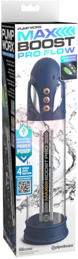 Мужская вакуумная помпа с режимом всасывания Max Boost Pro Flow синяя фото 3