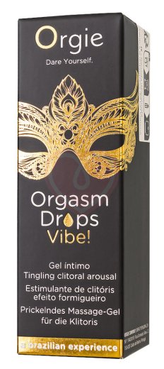 Масло для клитора Orgie Orgasm Drops Vibe! с эффектом жидкой вибрации 15 мл фото 3