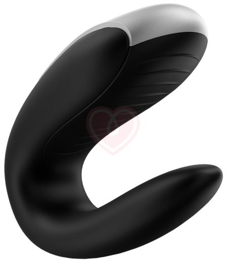 Парный вибратор Satisfyer Double Fun с управлением от приложения или пульта чёрный фото 3