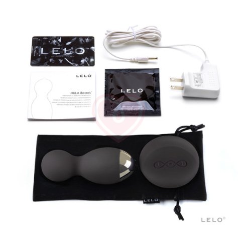 Вагинальные шарики LELO Hula SenseMotion чёрные фото 2