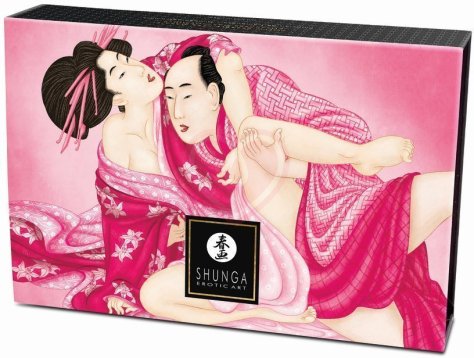 Массажная пудра с перышком Shunga Kissable Massage Powder Малиновое чувство фото 5