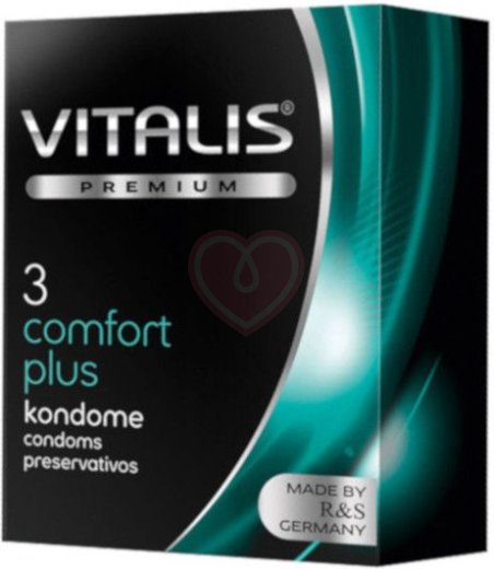 Презервативы анатомической формы Vitalis Premium Comfort Plus 3 шт фото 1
