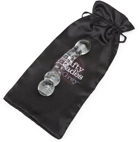 Стеклянный стимулятор '50 оттенков серого' Drive Me Crazy Glass Massage Wand фото 4