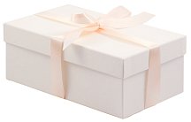 Подарочная коробка Милкшейк 23х15 см кремовая