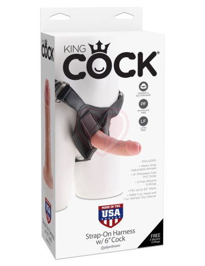 Страпон с реалистичной насадкой Strap-on Harness Cock 15 см фото 2