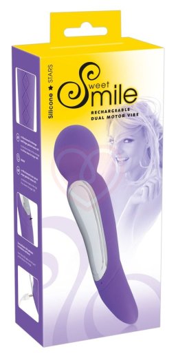Массажёр вибратор Smile Dual Motor фиолетовый фото 4