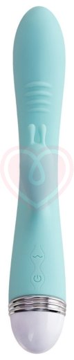 Вибратор с клиторальным стимулятором Flovetta Iris бирюзовый фото 5