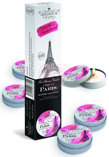 Набор из 5 массажных свечей Mystim Petits Joujoux Paris Ваниль и сандал фото 1