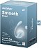 Виброяйцо Satisfyer Smooth Petal с управлением со смартфона голубое фото 2