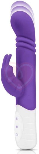 Вибратор-кролик с пульсирующей головкой Slim Shaft Thrusting G-Spot Rabbit фиолетовый фото 2