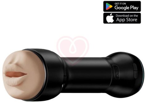Набор мастурбатор Kiiroo Feel Stroker Mouth и насадка PowerBlow с эффектом всасывания фото 1