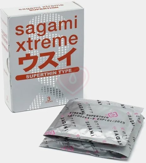 Ультратонкие презервативы Sagami Xtreme Superthin 004 3 шт фото 3