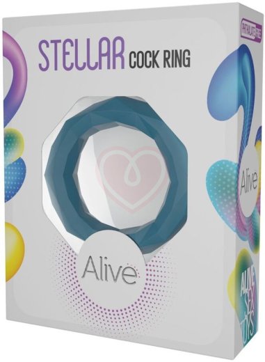 Эрекционное кольцо Adrien Lastic Stellar бирюзовое фото 3