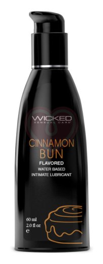 Оральный лубрикант Wicked Aqua Cinnamon Bun со вкусом булочки с корицей 60 мл фото 1