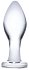 Стеклянная анальная пробка Glas Classic прозрачная фото 1
