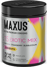 Ароматизированные цветные презервативы Maxus Exotic Mix 15 шт