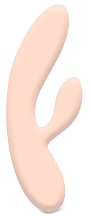 Вибратор с клиторальным стимулятором Lea Rabbit Vibrator Citrus персиковый