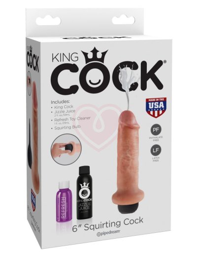 Фаллоимитатор с семяизвержением Squirting Cock 15 см фото 5