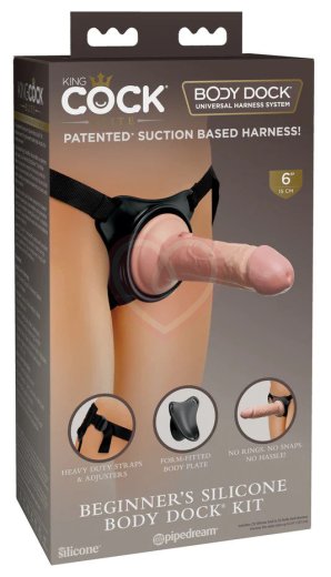 Страпон с силиконовой насадкой Beginner's Silicone Body Dock Kit фото 2