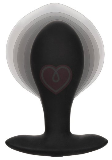 Утяжелённая расширяемая анальная пробка Weighted Silicone Inflatable Plug Large фото 5