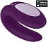 Вибратор для пар с управлением от приложения Satisfyer Double Joy фиолетовый фото 1