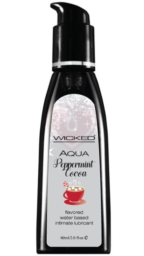 Оральный лубрикант Wicked Aqua Peppermint Cocoa со вкусом мятного какао 60 мл фото 1
