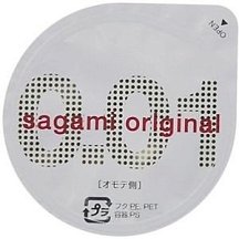 Самый тонкий презерватив Sagami Original 001 полиуретановый 1 шт