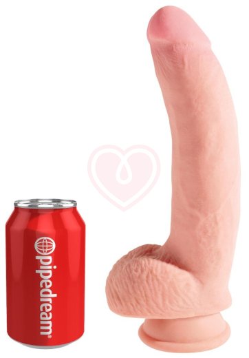 Фаллоимитатор с мошонкой на присоске King Cock Triple Density 19 см телесный фото 4