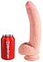 Фаллоимитатор с мошонкой на присоске King Cock Triple Density 19 см телесный фото 4