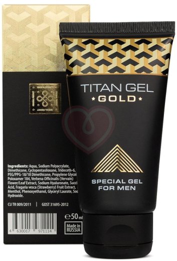 Мужской гель для увеличения члена Titan Gel Gold Tantra 50 мл фото 3